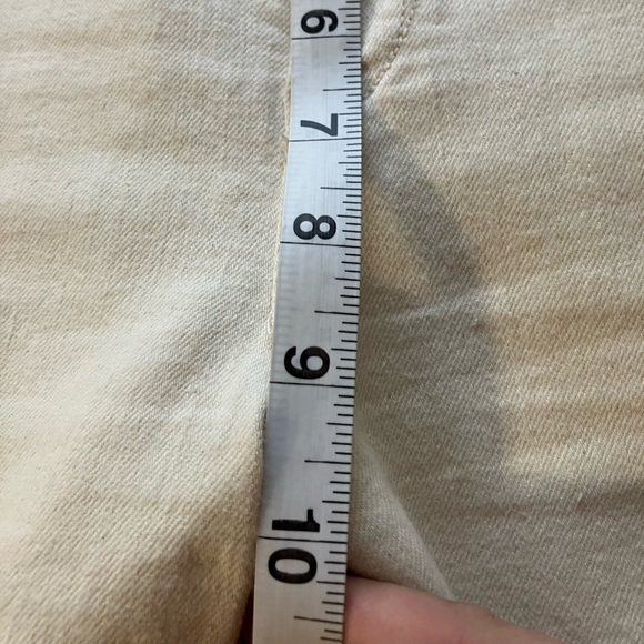 Pilcro Jeans Sz 32 Cream Skinny Zip Hem Casual Comfort Stretch - Picture 6 of 8